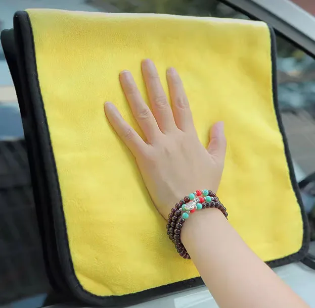 Microfiber Car Drying Towel Super Absorbent - マイクロファイバー洗車用クリーニングクロス 厚手両面オートディテーリングラグ 超吸収性乾燥洗浄タオル