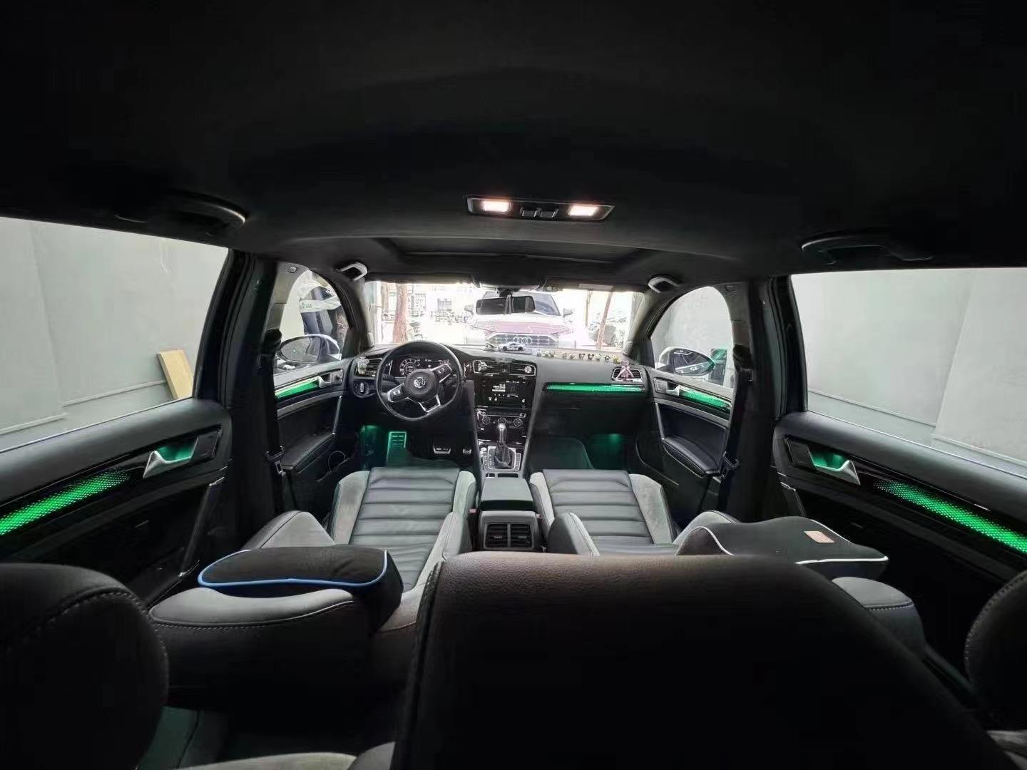 Led Ambient Interior Car Lights App Control - VWゴルフ7 MK7 2014-2021用21 in 1車内雰囲気ライト、アクリルRGB 64色シンフォニーLEDアンビエントランプ、アプリMIBコントロール対応