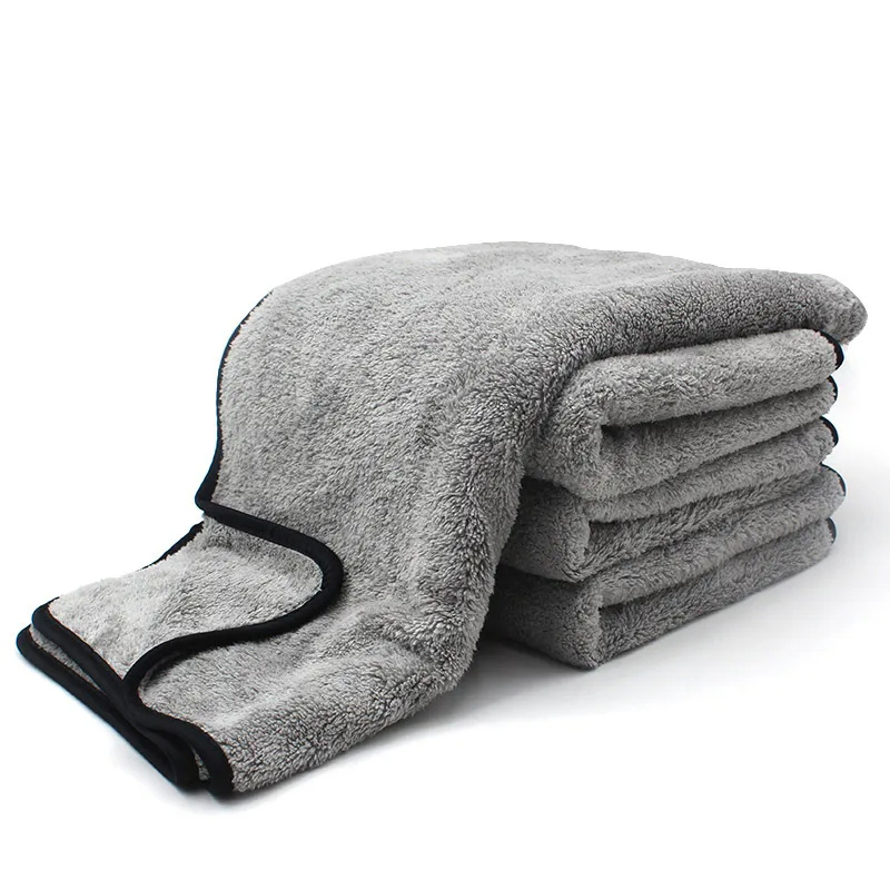 Microfiber Car Drying Towel Super Absorbent - マイクロファイバータオル洗車アクセサリー超吸収性車のクリーニングクロスプレミアムマイクロファイバーオートタオルワンタイム乾燥