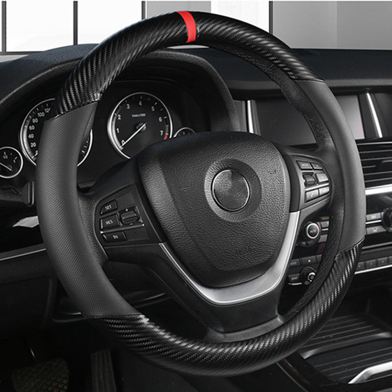 Car Steering Wheel Cover Anti Slip Breathable - ファッションユニバーサル車のステアリングホイールカバー通気性アンチスリップ車の装飾適切な 37-38 センチメートルステアリングホイールカバーアクセサリー