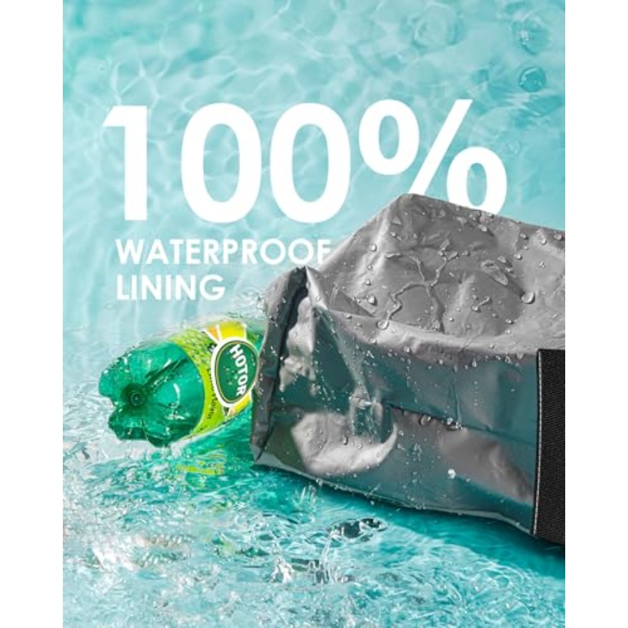 蓋と収納ポケット付き車用ゴミ箱 - 100%漏れ防止オーガナ - Waterproof Car Trash Can With Lid のレビューと価格