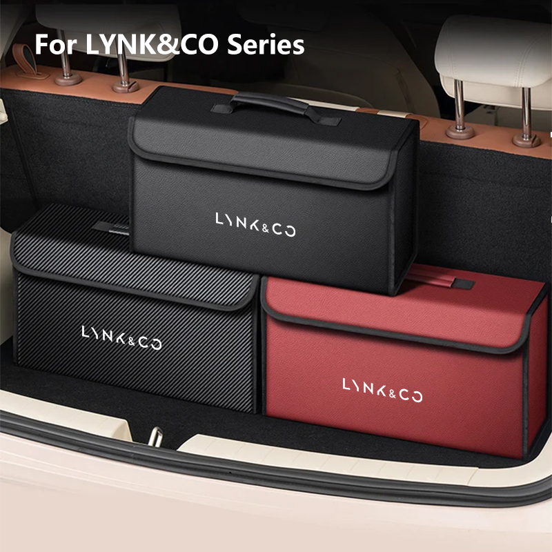 車用レザー製トランク収納ボックス 折りたたみ式 カーボンファ - Car Trunk Organizer Foldable Storage Box のレビューと価格