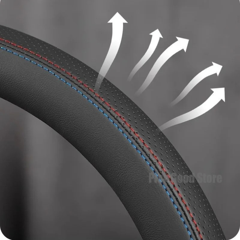 ナッパレザー製ステアリングホイールカバー 全新型MG S9  - Car Steering Wheel Cover Anti Slip Breathable のレビューと価格