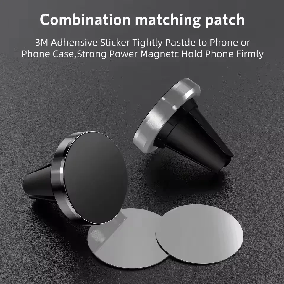 磁石式の車載用スマートフォンホルダー。エアコン吹き出し口に取 - Magnetic Phone Holder For Car Vent のレビューと価格