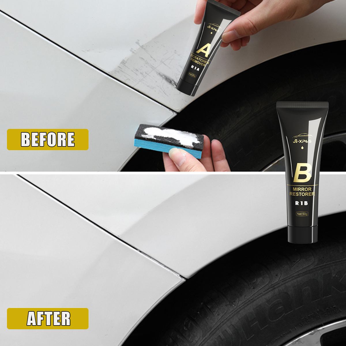 車の傷消しペースト 塗装ケア 自動車傷消し 傷修理 研磨 自 - Car Scratch Repair Polishing Wax Paste のレビューと価格