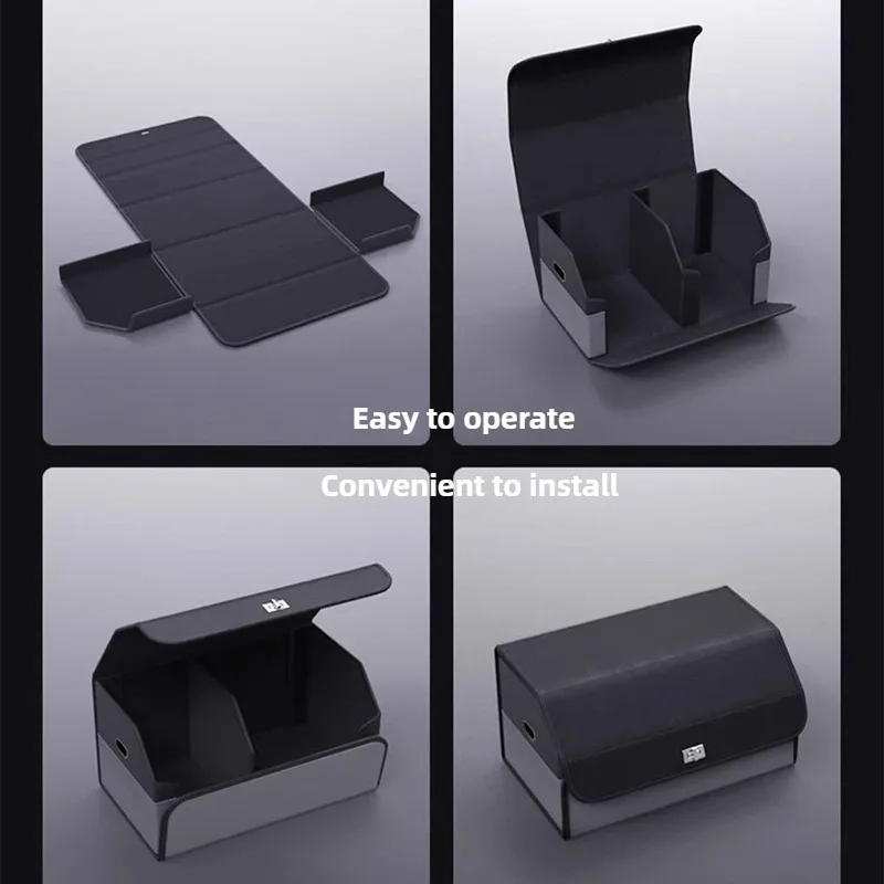 高級感のあるスエード素材のカー収納ボックス。大容量で折りたた - Car Trunk Organizer Foldable Storage Box のレビューと価格