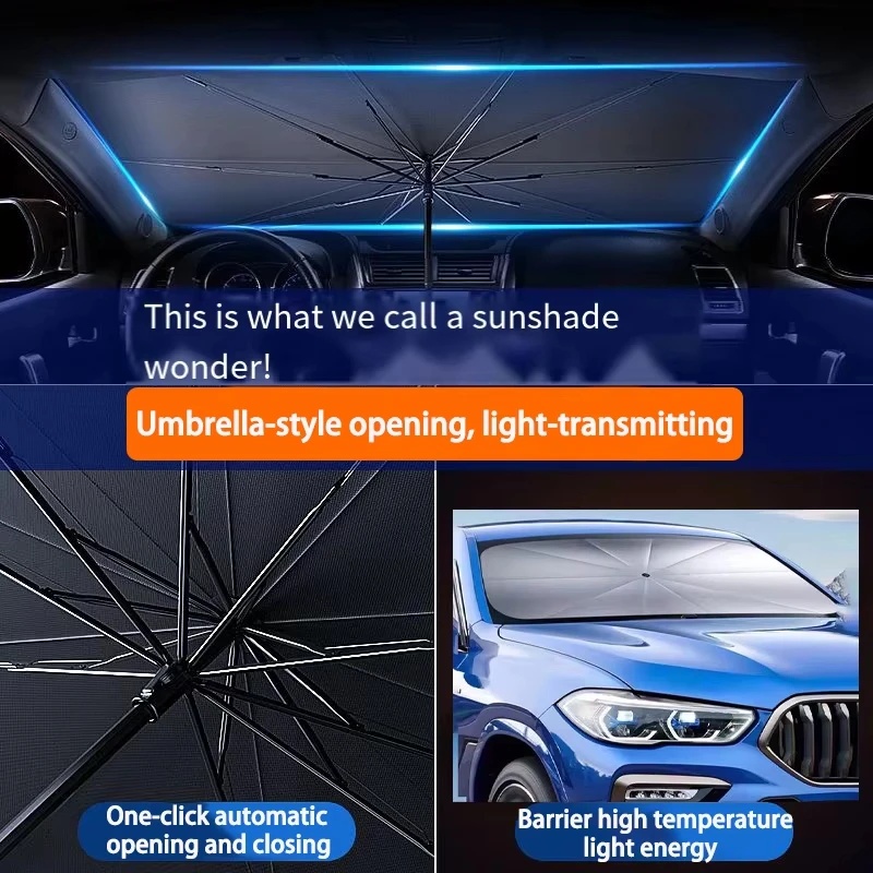 クリスマスプレゼントに最適な詰め物、持ち運び可能な車用フロン - Car Sunshade Windshield Umbrella Foldable のレビューと価格