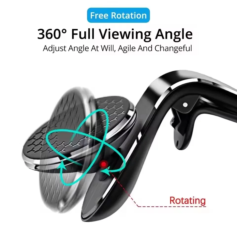 磁石式の車載用スマートフォンホルダー。エアコン吹き出し口に取 - Magnetic Phone Holder For Car Vent のレビューと価格