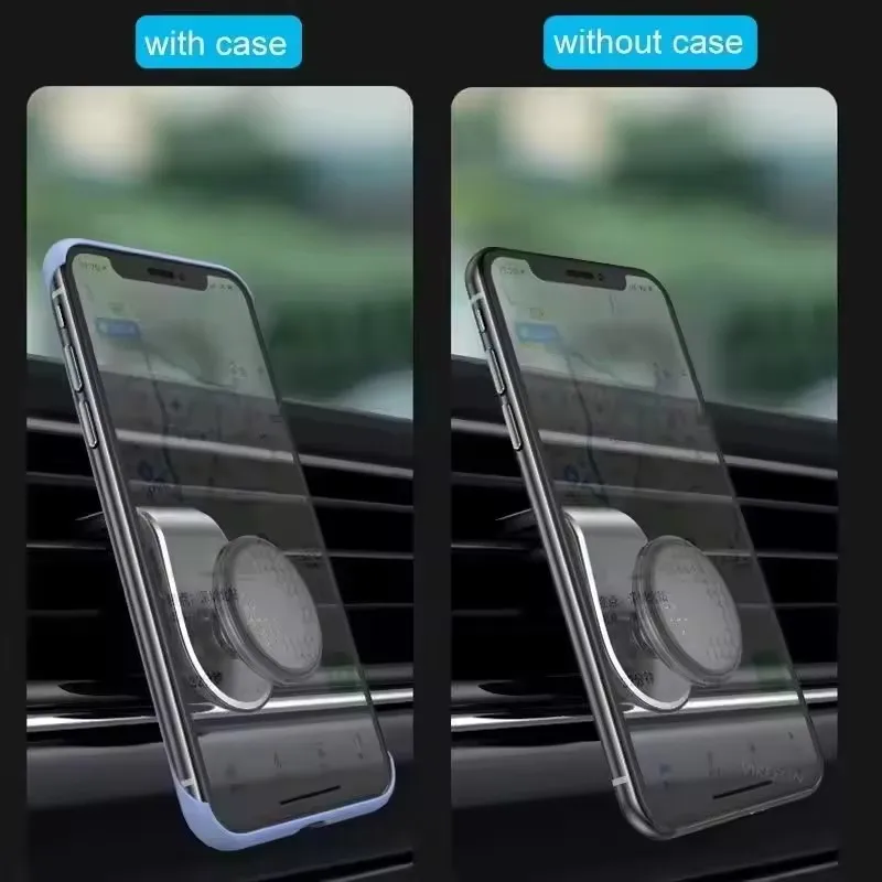磁石式の車載用スマートフォンホルダー。エアコン吹き出し口に取 - Magnetic Phone Holder For Car Vent のレビューと価格