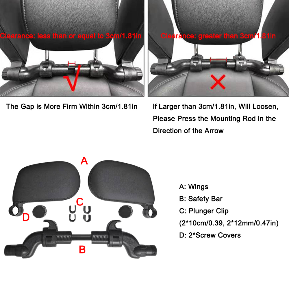 車用ネックヘッドレスト枕クッションシート低反発パッド睡眠用サ - Memory Foam Car Neck Pillow Lumbar Support のレビューと価格