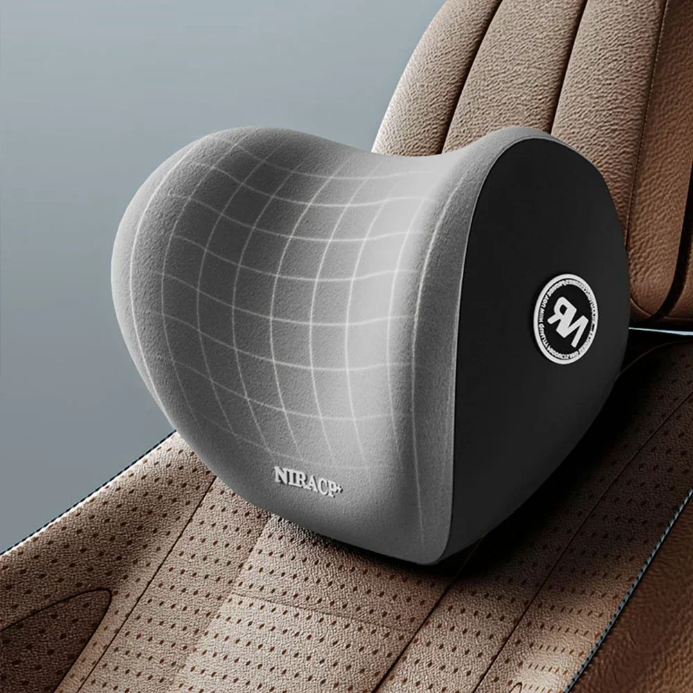 人間工学に基づいたメモリーフォームカーシートクッション -  - Memory Foam Car Neck Pillow Lumbar Support のレビューと価格
