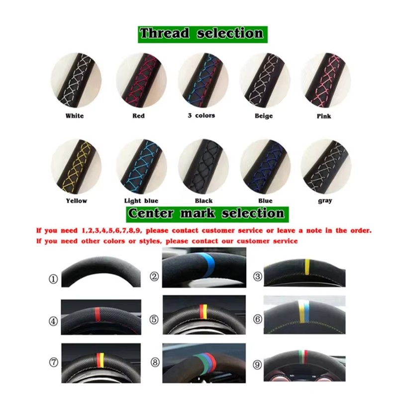 手縫いリノベーション滑り止め耐摩耗性ブラックレザーカーステア - Car Steering Wheel Cover Anti Slip Breathable のレビューと価格