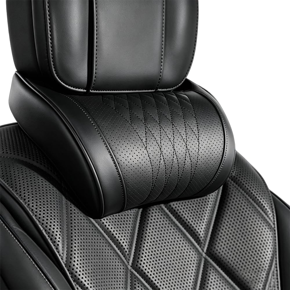 ユニバーサル対応 車用ヘッドレスト ランバーサポート ピロー - Memory Foam Car Neck Pillow Lumbar Support のレビューと価格