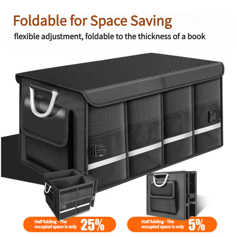 ヘビーデューティ 72L トランクオーガナイザー 車用 大容 - Car Trunk Organizer Foldable Storage Box のレビューと価格