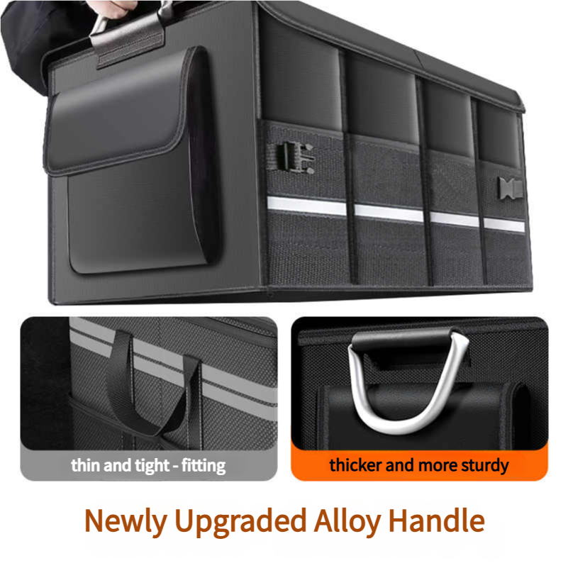 ヘビーデューティ 72L トランクオーガナイザー 車用 大容 - Car Trunk Organizer Foldable Storage Box のレビューと価格
