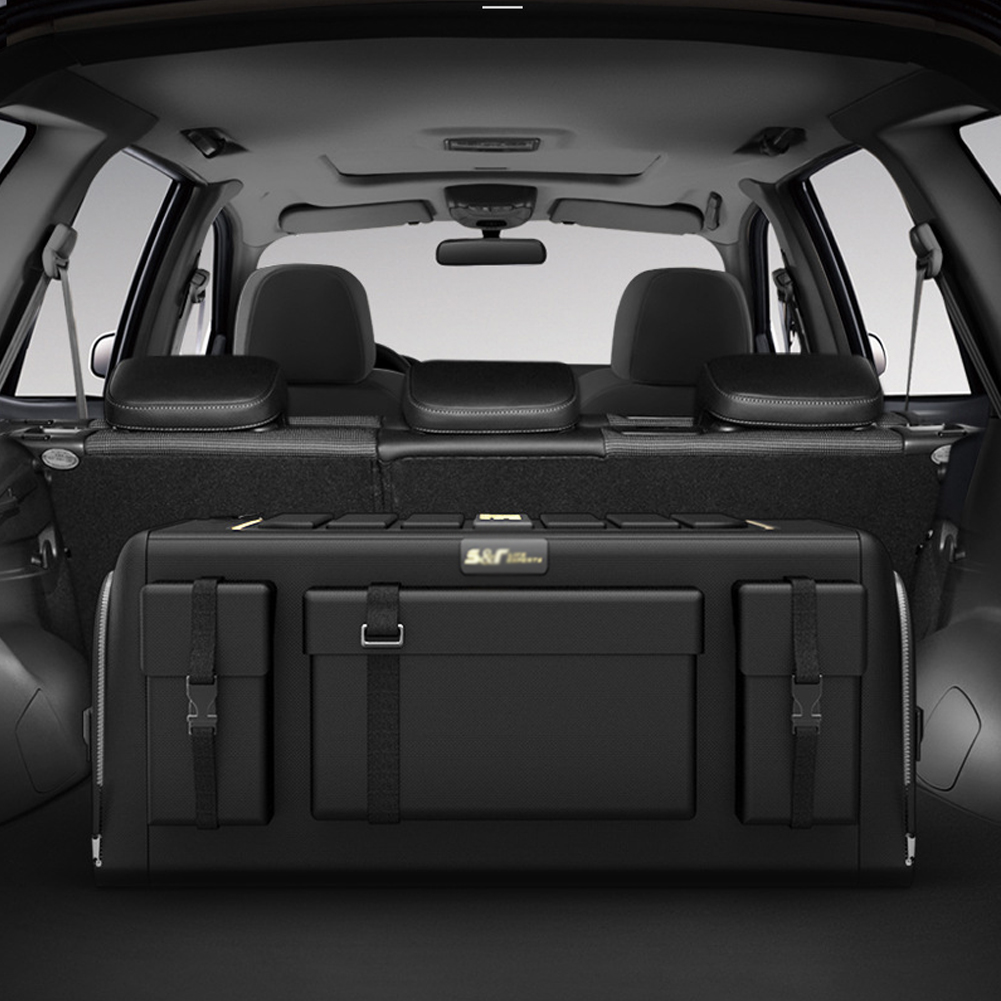車のトランク用のユニバーサル収納ボックス,車両のメンテナンス - Car Trunk Organizer Foldable Storage Box のレビューと価格
