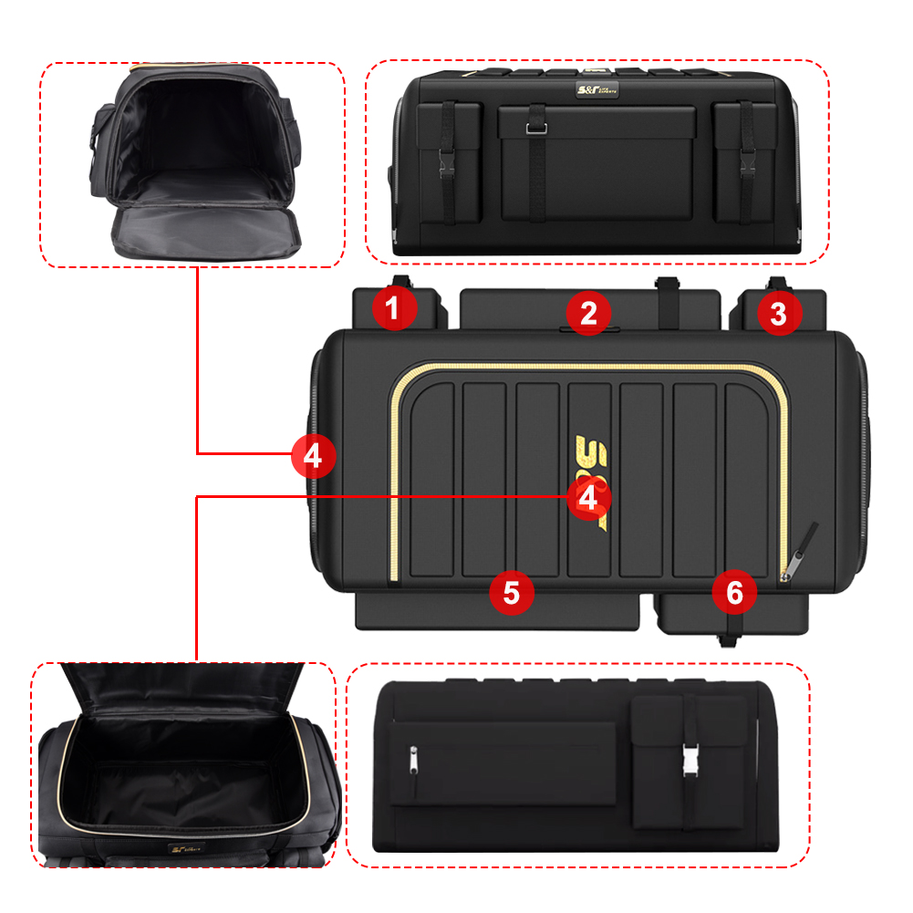 車のトランク用のユニバーサル収納ボックス,車両のメンテナンス - Car Trunk Organizer Foldable Storage Box のレビューと価格