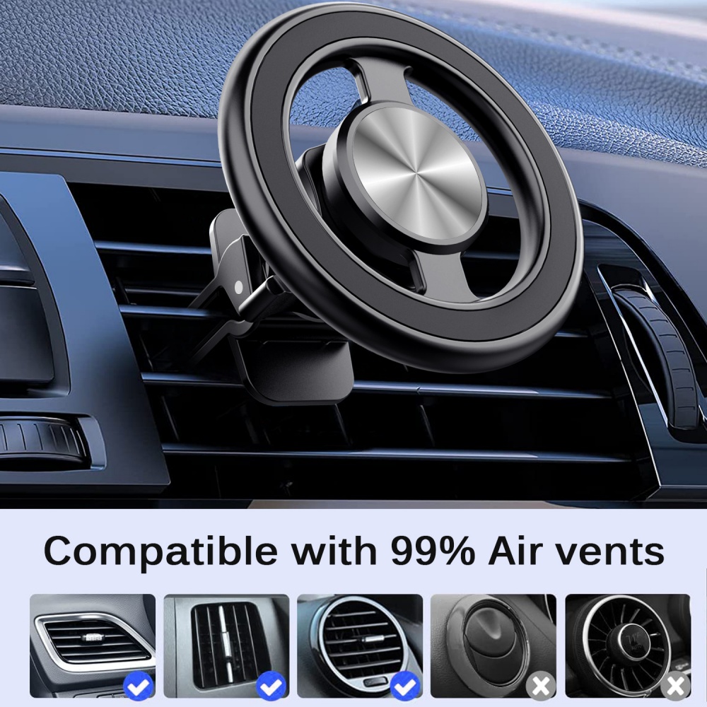 マグネット式車載スマホホルダー ミニユニバーサルマグネット  - Magnetic Phone Holder For Car Vent のレビューと価格