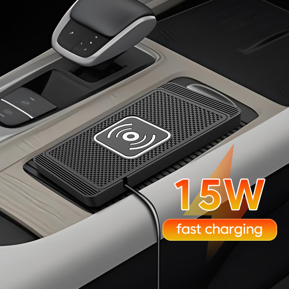 15Wワイヤレス充電器 車載用滑り止めパッド ワイヤレス急速 - Wireless Car Charger Mount Fast Charging のレビューと価格